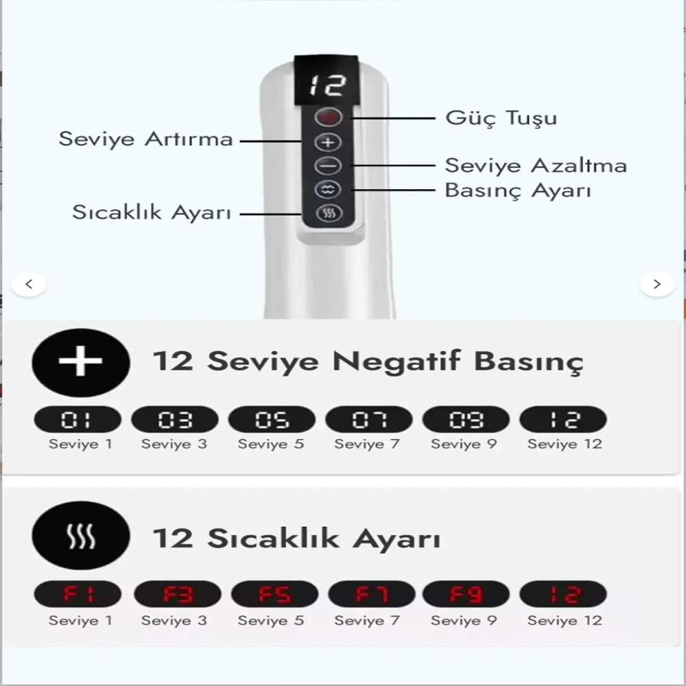 12 Kademeli Zayıflama İncelme Sıklaşma Masaj Aleti